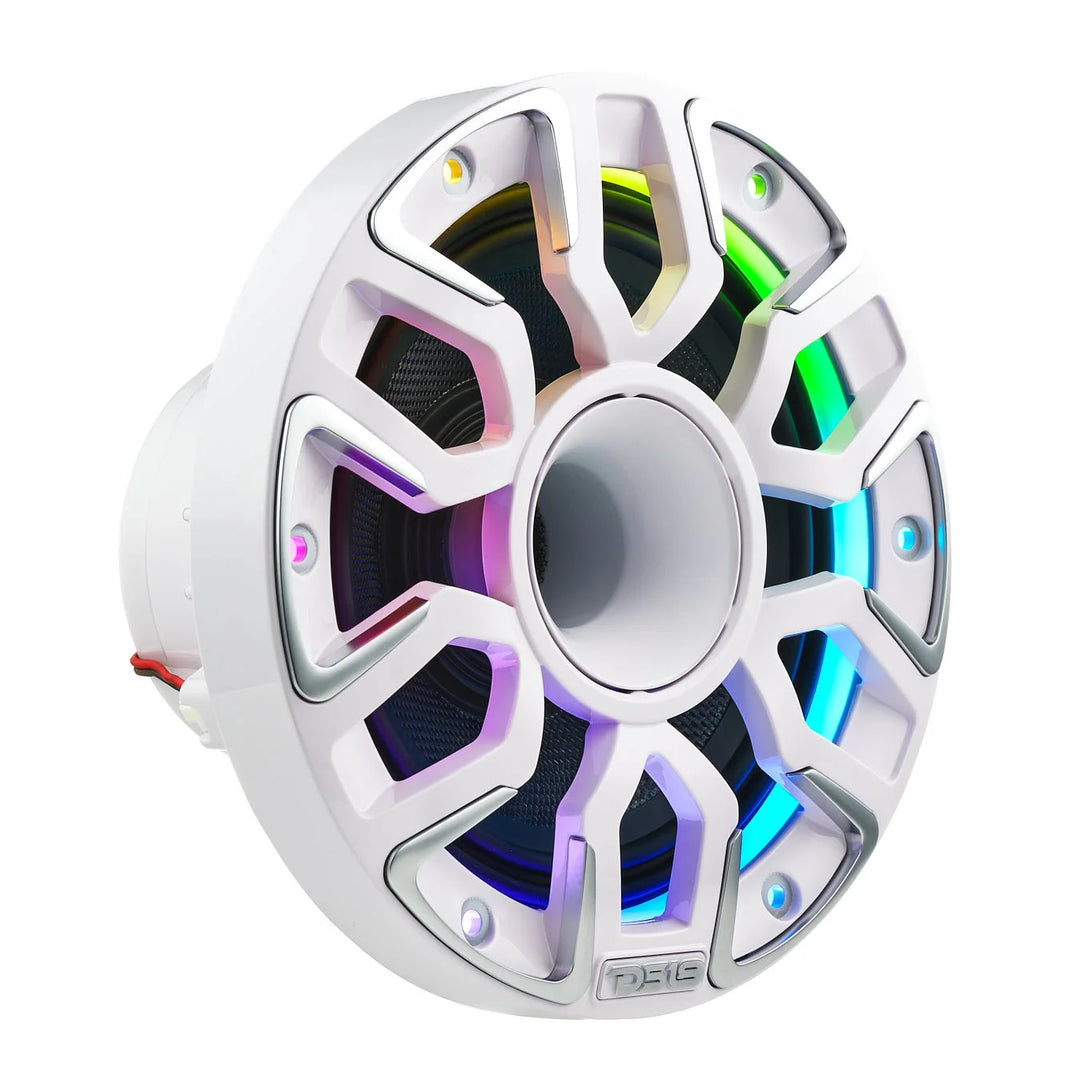 DS18 NVY-M6DC 6.5” Neodymium Hybrid Marine Speakers with LEDs - 200 Watts Rms 4-ohm