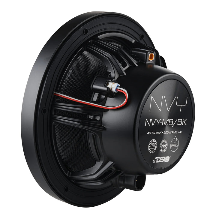 DS18 NVY 8” Neodymium Marine Speakers with LEDs - 200 Watts Rms 4-ohm
