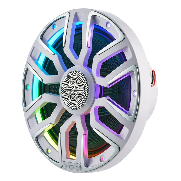 DS18 NVY 8” Neodymium Marine Speakers with LEDs - 200 Watts Rms 4-ohm