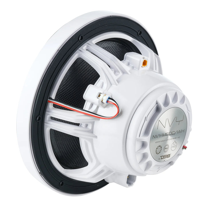 DS18 NVY-M8DC 8” Neodymium Hybrid Marine Speakers with LEDs - 200 Watts Rms 4-ohm