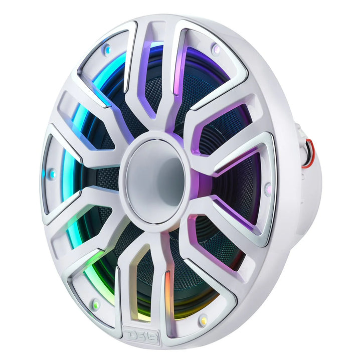 DS18 NVY-M8DC 8” Neodymium Hybrid Marine Speakers with LEDs - 200 Watts Rms 4-ohm