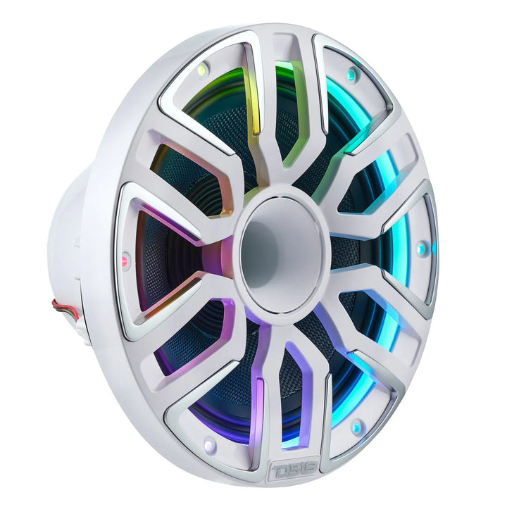DS18 NVY-M8DC 8” Neodymium Hybrid Marine Speakers with LEDs - 200 Watts Rms 4-ohm