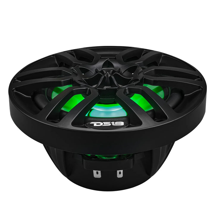 DS18 NXL-6/BK 6.5" 2-Way Marine Speakers with LEDs - 100 Watts Rms 4-ohm