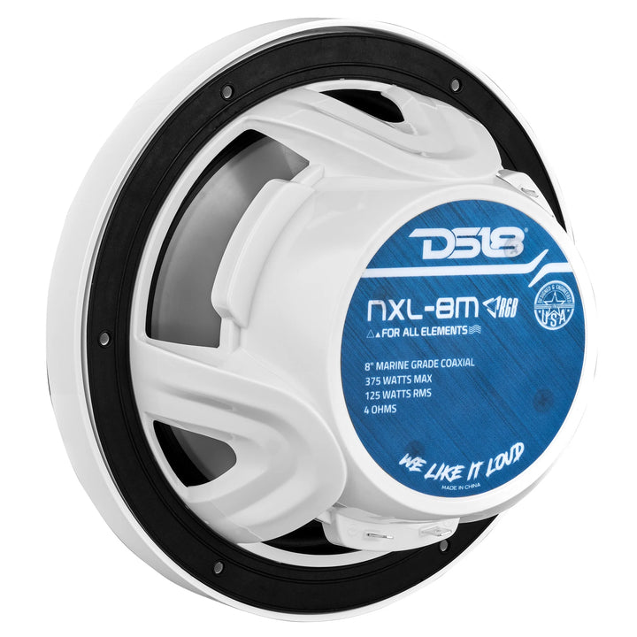 DS18 Marine Package - 4x NXL-8M 8" Coaxial Speakers with 2x NXL-10SUB 10" Subwoofers and NXL-X1200.5D 5-Channel Amplifier