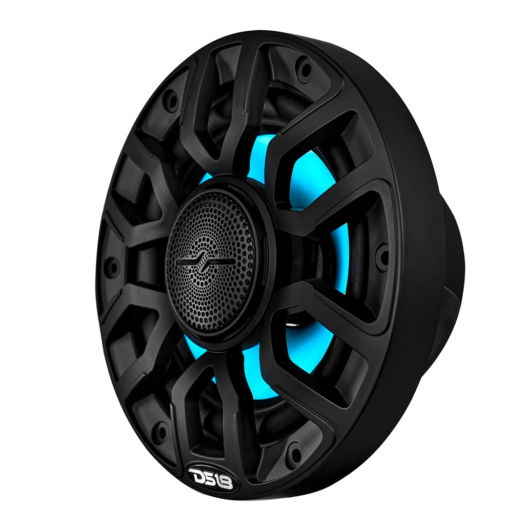 DS18 Marine Bundle - 4x NXL-IQ6 6.5" 2-Way Speakers with NXL-M4 4-Channel Amplifier