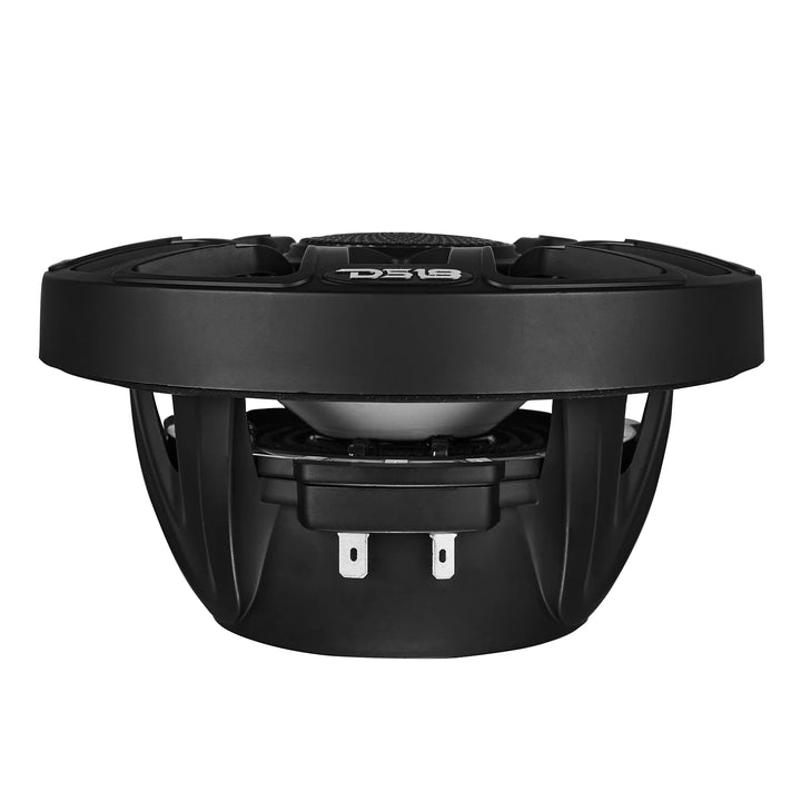 DS18 NXL-IQ6/BK 6.5" 2-Way Marine Coaxial Speakers with Integrated Dream RGB LED Lights - 150 Watts Rms 4-ohm