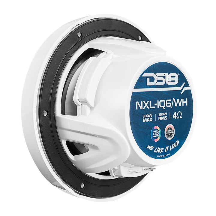 DS18 Marine Bundle - 4x NXL-IQ6 6.5" 2-Way Speakers with NXL-M4 4-Channel Amplifier
