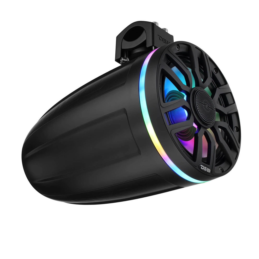 DS18 NXL-IQ8TP Neodymium 8" Tower Speakers with LEDs - 350 Watts Rms 4-ohm