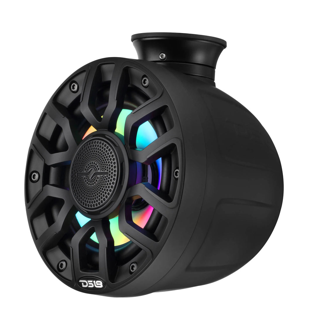 DS18 NXL-IQPS6/BK 6.5" Tower Speaker Pods with LEDs - 150 Watts Rms 4-ohm