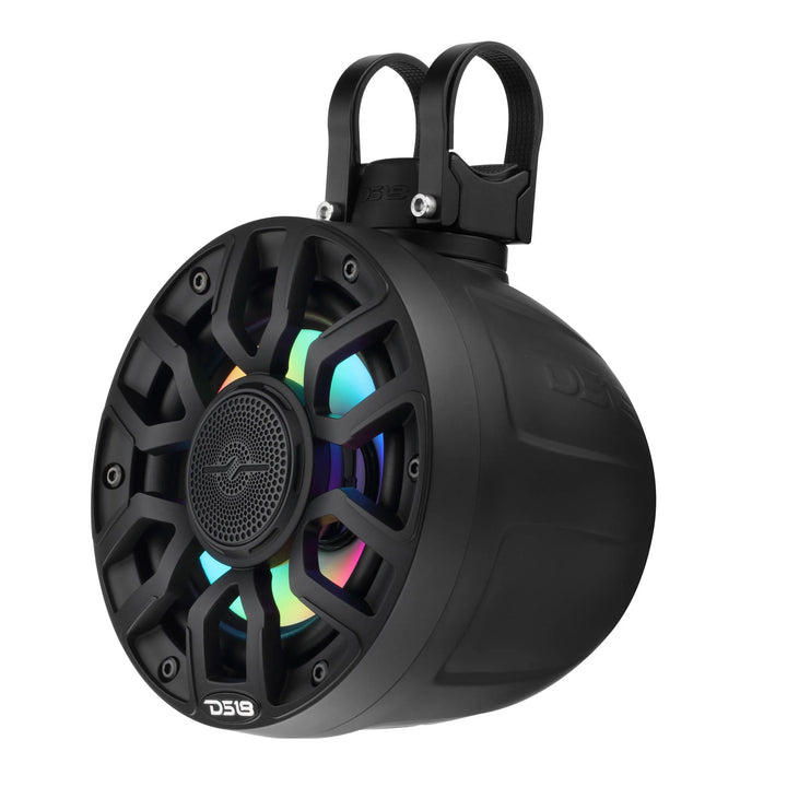 DS18 NXL-IQPS6/BK 6.5" Tower Speaker Pods with LEDs - 150 Watts Rms 4-ohm