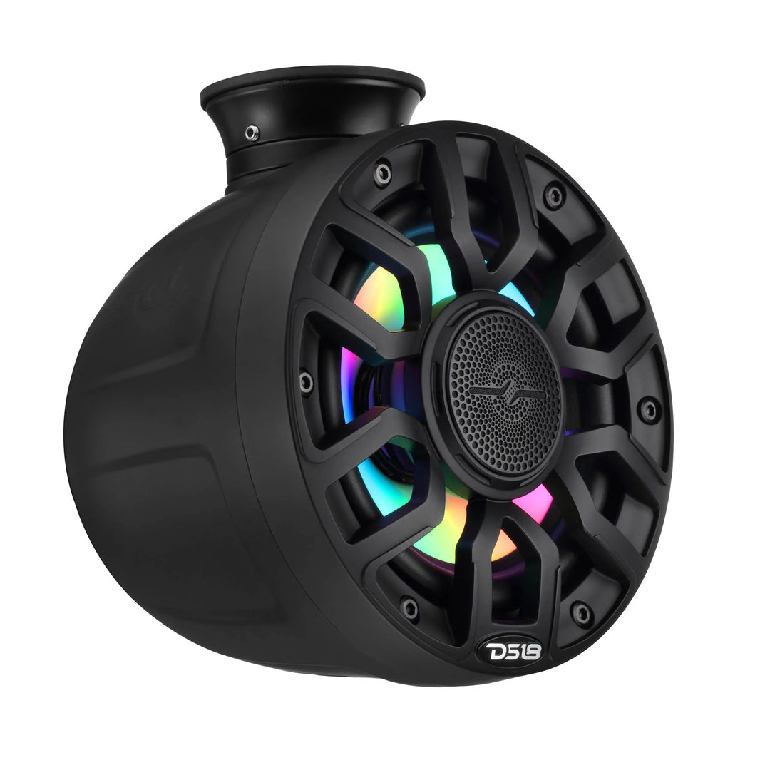 DS18 NXL-IQPS6/BK 6.5" Tower Speaker Pods with LEDs - 150 Watts Rms 4-ohm