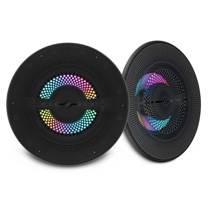 DS18 NXL-LXY6/BK 6.5" 2-Way Marine Speakers with LEDs - 150 Watts Rms 4-ohm