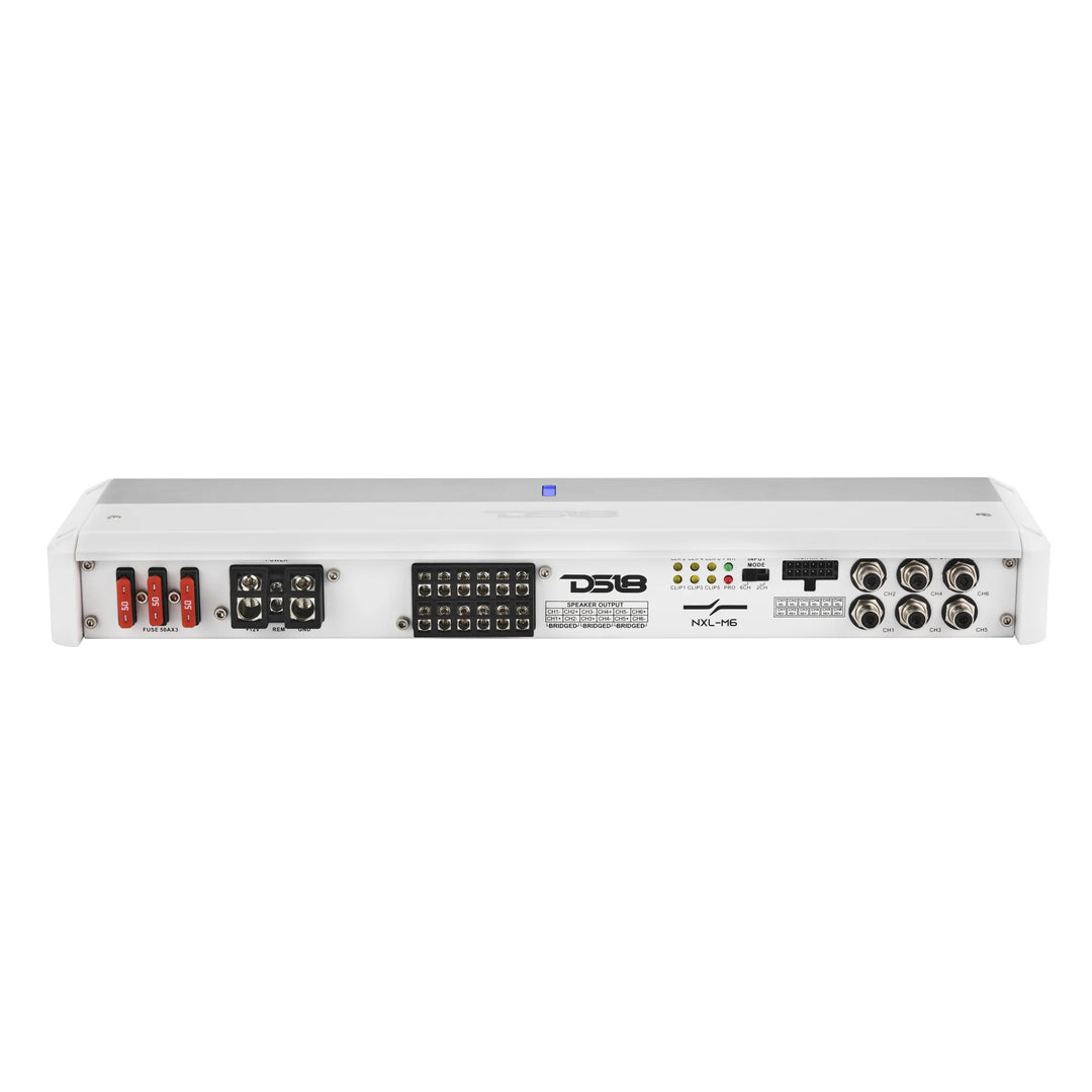 DS18 NXL-M6 6-Channel Marine Amplifier - 6 x 150 Watts Rms @ 4-ohm