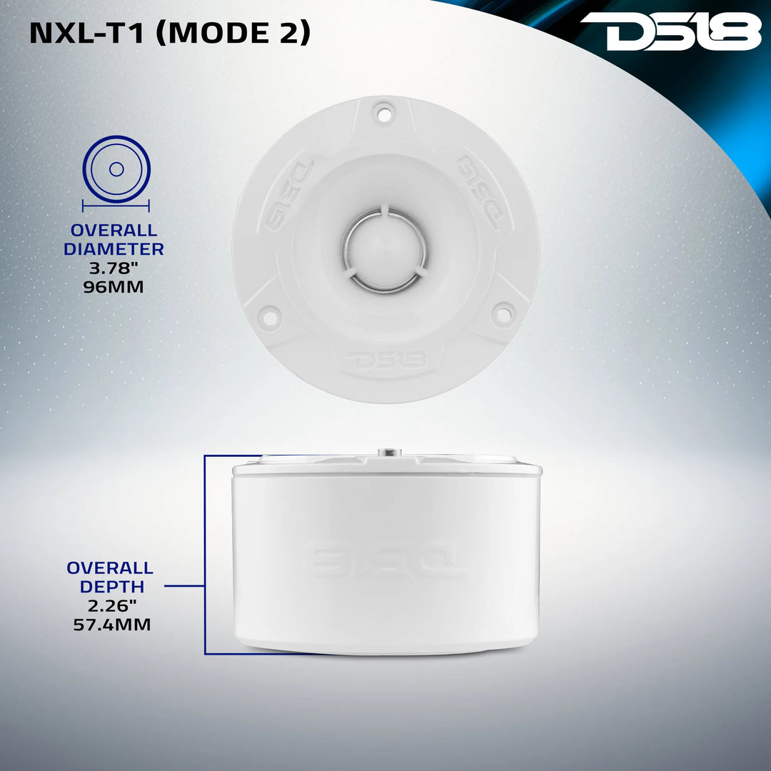 DS18 NXL-T1 3.8" Marine Bullet Super Tweeters - 120 Watts Rms 4-ohm