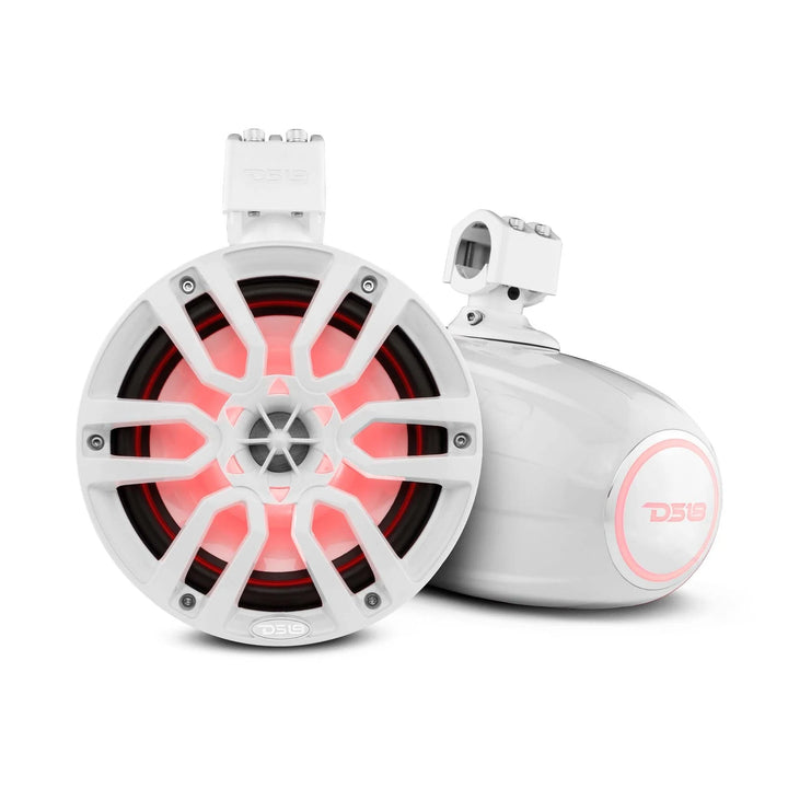DS18 NXL-X8TP Altavoces tipo torre marina de 8" con luces LED RGB integradas - 125 vatios Rms 4 ohmios