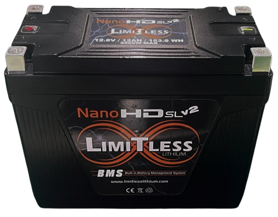 Limitless NSL-12AHv2 Lithium Battery for Motorcycles & Powersports - 2,500 - 3,000 Watts Rms | 12Ah