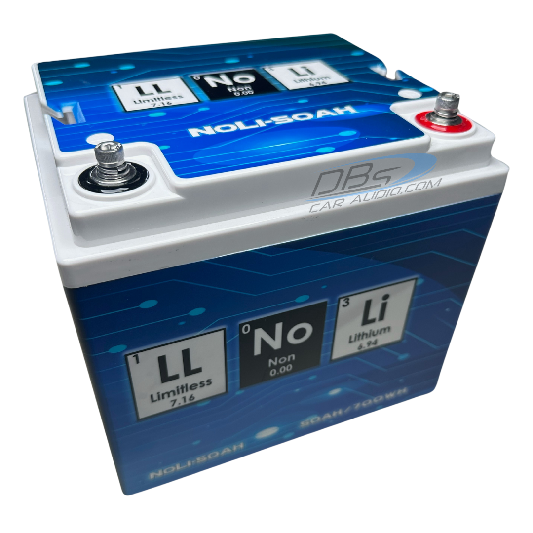 Limitless Lithium NoLi 50AH Sodium ION Car Audio Battery 6 500w 13 000w Rms DB s Car Audio