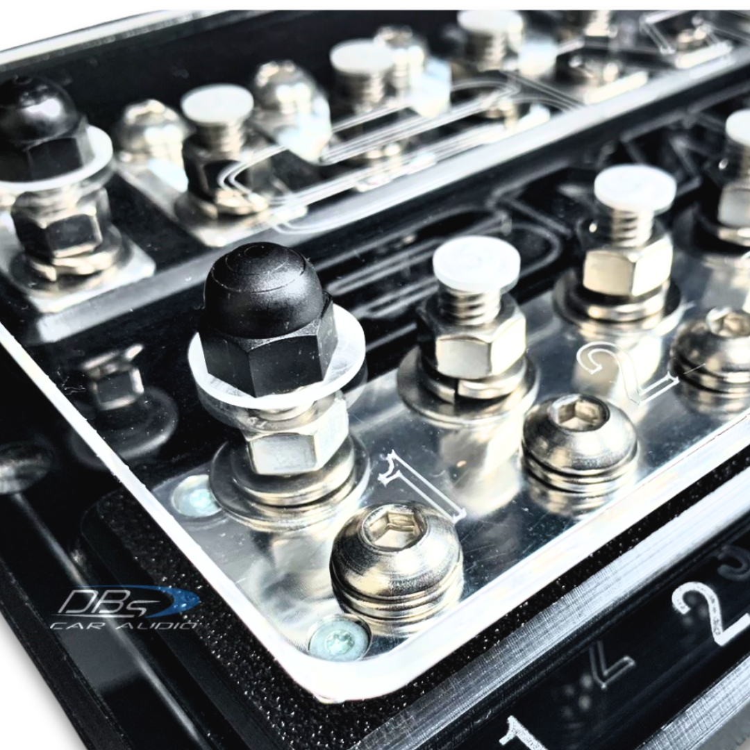 SMD Octo XL2 8 Spot ANL Fuse Block - Stainless and Aluminum Hardware
