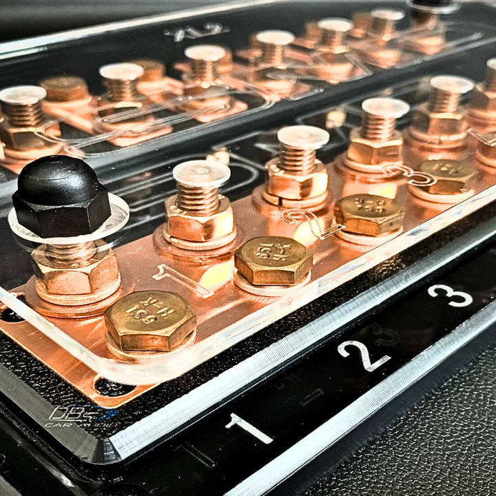 SMD Deca XL2 8 Spot ANL Fuse Block - Copper Hardware
