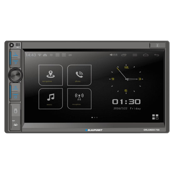 Blaupunkt ORLANDO 750 Double-Din Head Unit with 6.95" Touchscreen - Wireless Apple CarPlay / Android Auto and Bluetooth