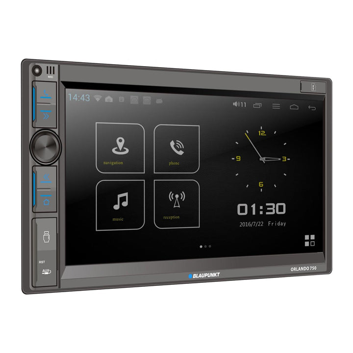 Blaupunkt ORLANDO 750 Double-Din Head Unit with 6.95" Touchscreen - Wireless Apple CarPlay / Android Auto and Bluetooth