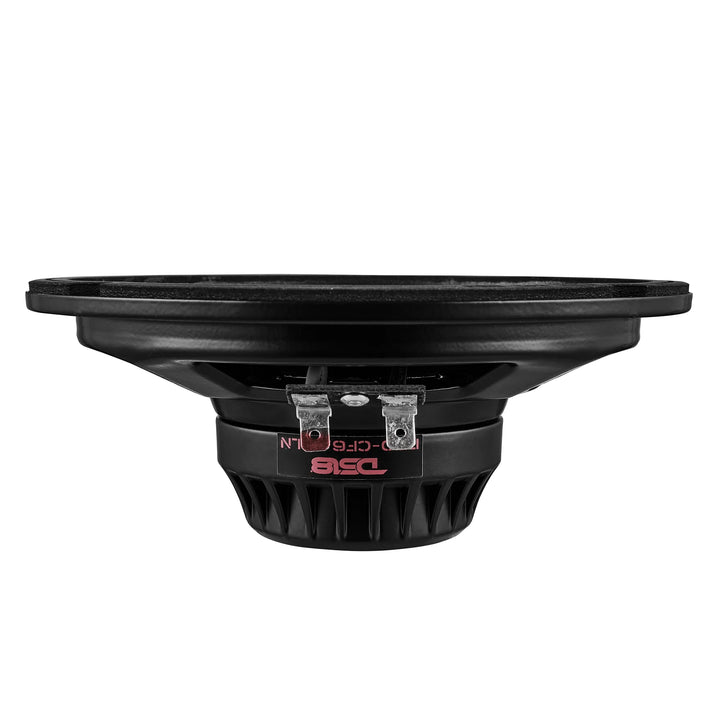 DS18 PRO-CF6.4SLN 6.5" Shallow Mount Mid-Range Loudspeaker with Carbon Fiber Cone and Neodymium Magnet - 150 Watts Rms 4-ohm
