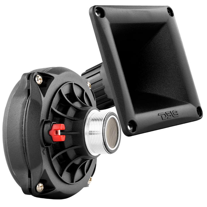 DS18 PRO-DR250 2" VC Phenolic Compression Driver with Black Plastic Screw-on Horn - 200 Watts Rms 8-ohm