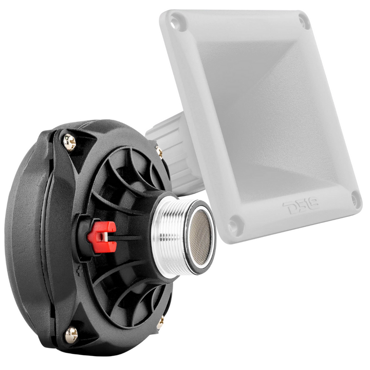 DS18 PRO-DR250 2" VC Phenolic Compression Driver with White Plastic Screw-on Horn - 200 Watts Rms 8-ohm