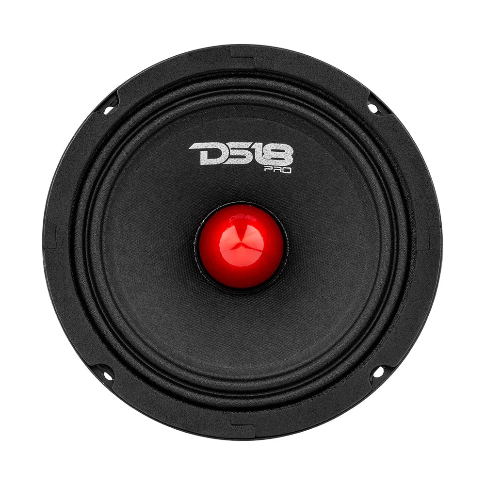 DS18 Combo - 4x PRO-GM6.4B 6.5" Mid-Range Loudspeakers - 4x PRO-TWZ1 Bullet Tweeters - G1800.4D 4-Channel Amplifier
