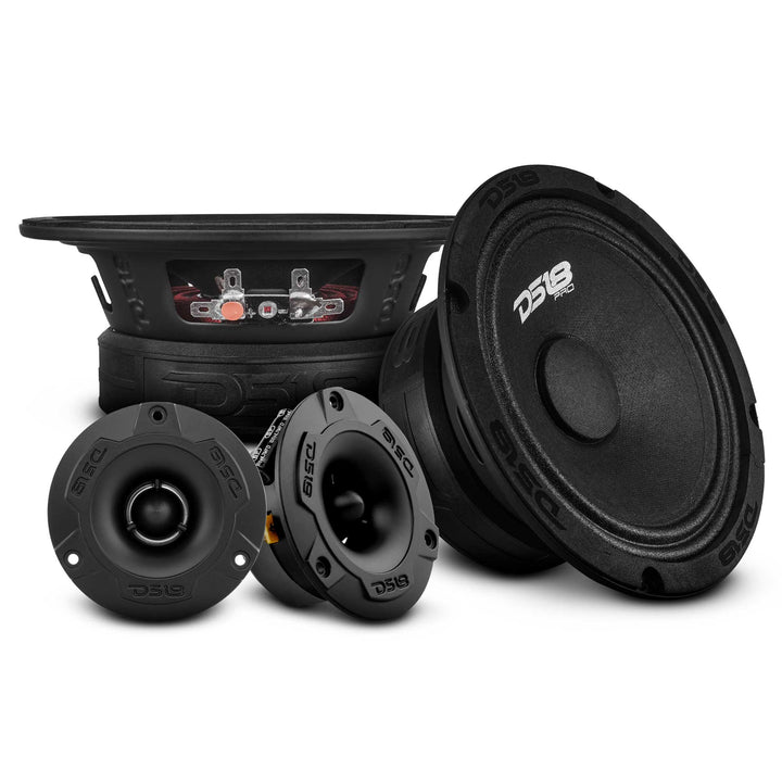 DS18 Pro GM-Series Loudspeaker Package - 2x 6.5" Speakers + 2x Tweeters