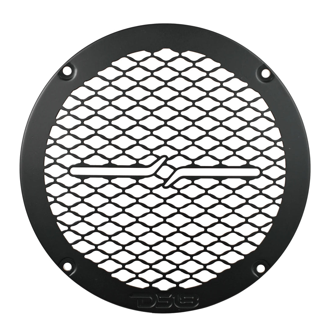 DS18 PRO-GRILL6MS/BK Universal Black 6.5" Metal Speaker Grill Protective Covers with Laser Cut Honeycomb Design