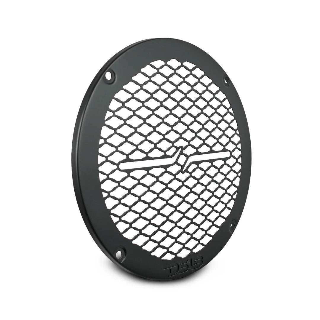 DS18 PRO-GRILL6MS/BK Universal Black 6.5" Metal Speaker Grill Protective Covers with Laser Cut Honeycomb Design