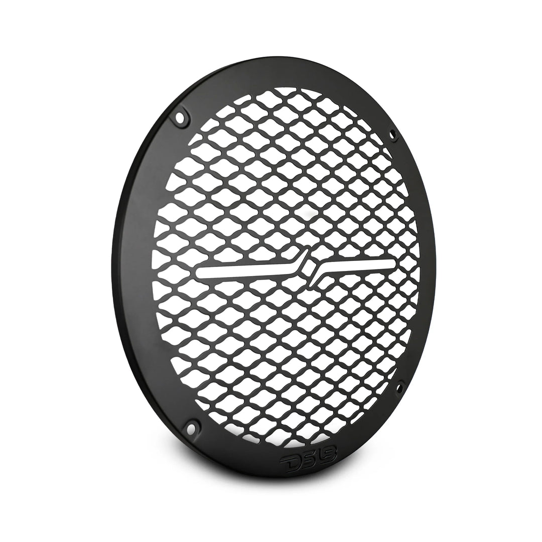 DS18 PRO-GRILL8MS/BK Universal Black 8" Metal Speaker Grill Protective Covers with Laser Cut Honeycomb Design