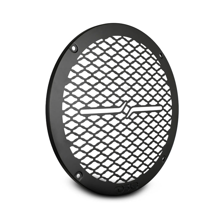 DS18 PRO-GRILL8MS/BK Universal Black 8" Metal Speaker Grill Protective Covers with Laser Cut Honeycomb Design