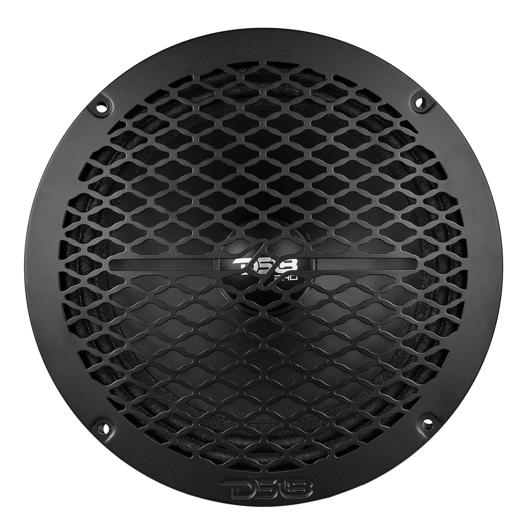 DS18 PRO-GRILL6MS/BK Universal Black 6.5" Metal Speaker Grill Protective Covers with Laser Cut Honeycomb Design