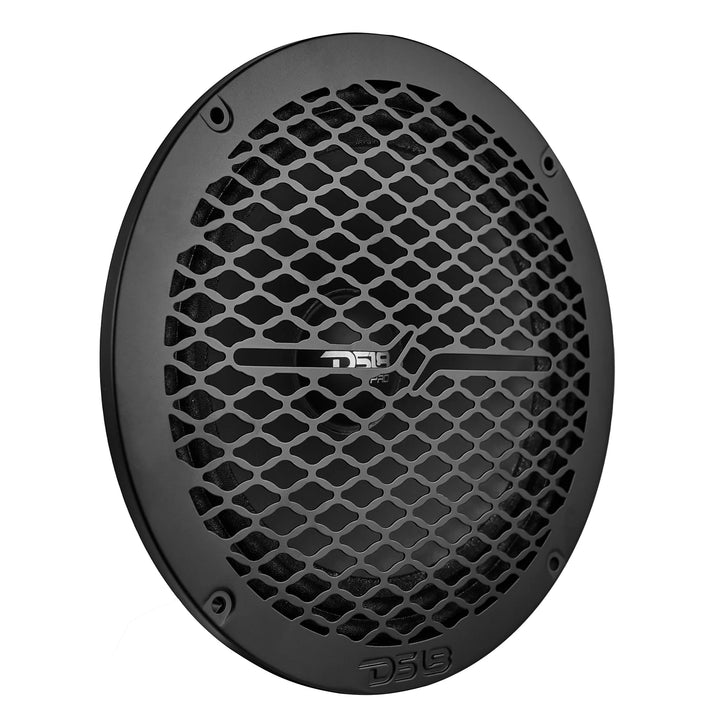 DS18 PRO-GRILL8MS/BK Universal Black 8" Metal Speaker Grill Protective Covers with Laser Cut Honeycomb Design