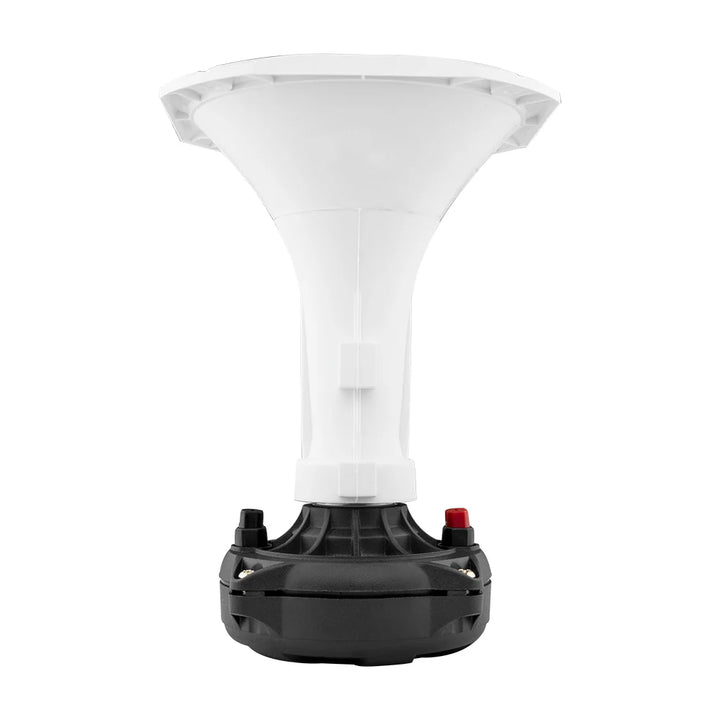 DS18 PRO-DR250 2" VC Phenolic Compression Driver with White Plastic Screw-on Trumpet Horn - 200 Watts Rms 8-ohm