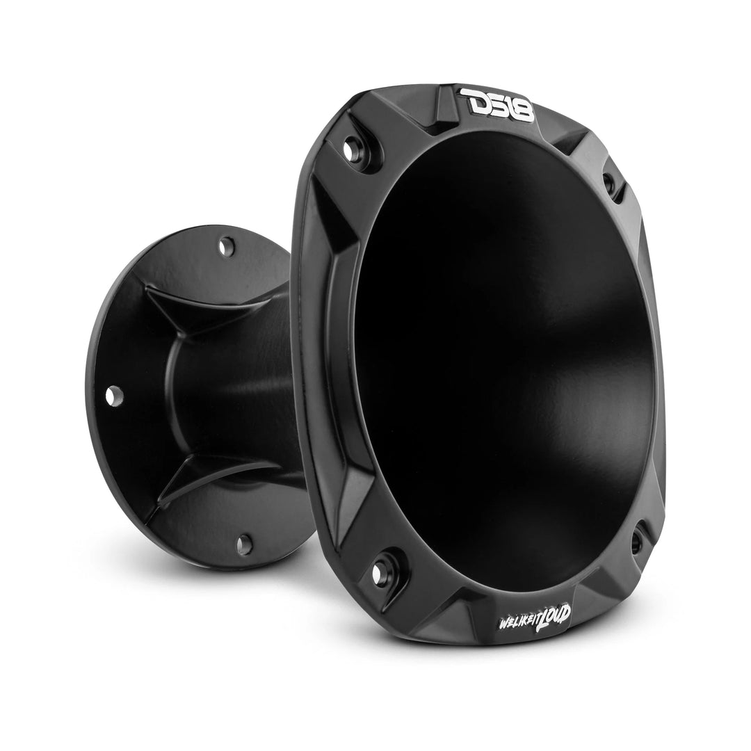 DS18 PRO-D1F Compression Driver with 2" Phenolic Voice Coil and Black Aluminum Horn - 320 Watts Rms 8-ohm