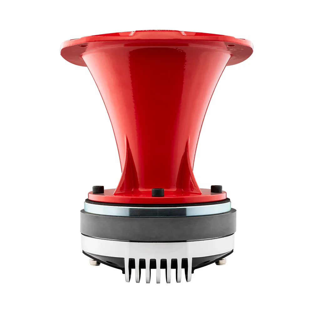 DS18 PRO-D1F Compression Driver with 2" Phenolic Voice Coil and Red Aluminum Horn - 320 Watts Rms 8-ohm