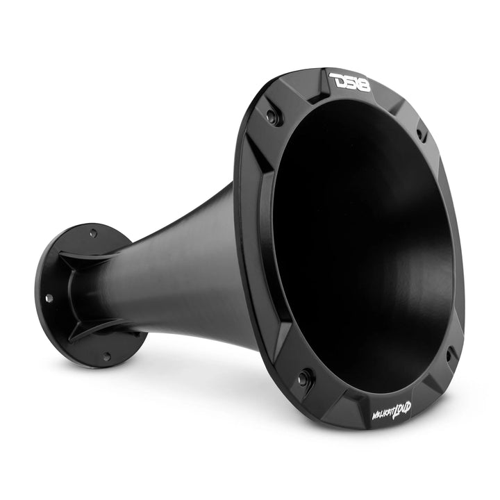 DS18 PRO-D1F Compression Driver with 2" Phenolic Voice Coil and Black Aluminum Trumpet Horn - 320 Watts Rms 8-ohm