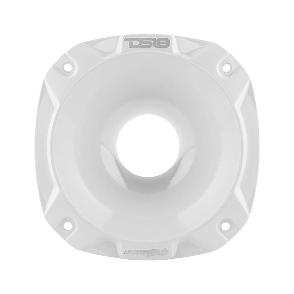 DS18 PRO-D1F Compression Driver with 2" Phenolic Voice Coil and White Aluminum Horn - 320 Watts Rms 8-ohm