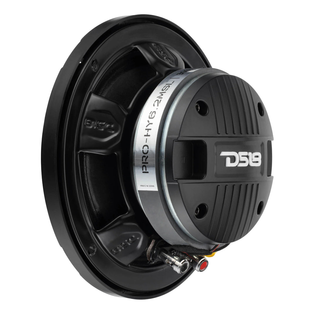 DS18 PRO-HY6.4MSL Altavoz de 2 vías de montaje superficial de 6,5" con bobina móvil de 1,5" y controlador de compresión incorporado - 150 vatios Rms 4 ohmios