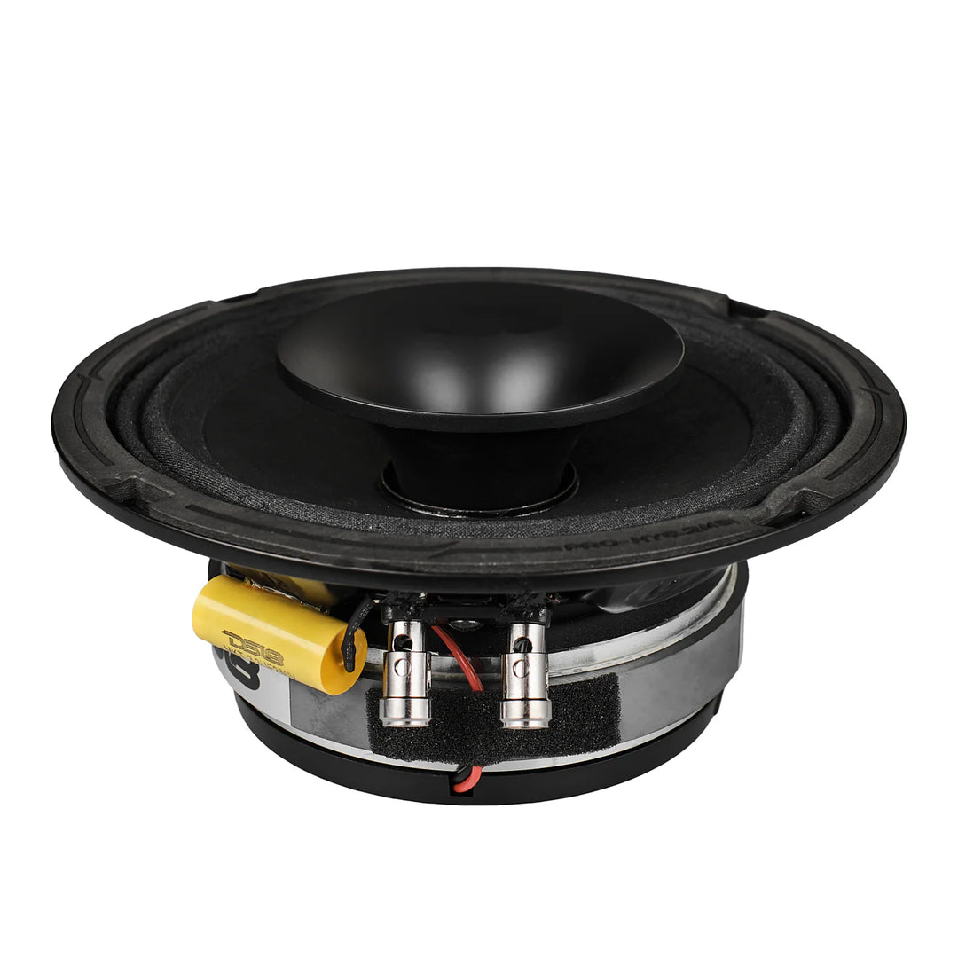 DS18 PRO-HY6.4MSL Altavoz de 2 vías de montaje superficial de 6,5" con bobina móvil de 1,5" y controlador de compresión incorporado - 150 vatios Rms 4 ohmios