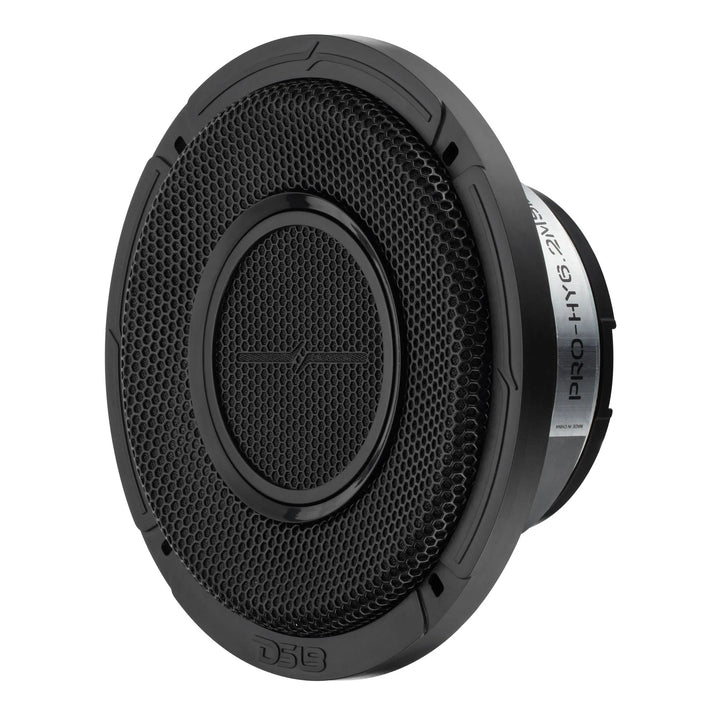 DS18 PRO-HY6.4MSL Altavoz de 2 vías de montaje superficial de 6,5" con bobina móvil de 1,5" y controlador de compresión incorporado - 150 vatios Rms 4 ohmios