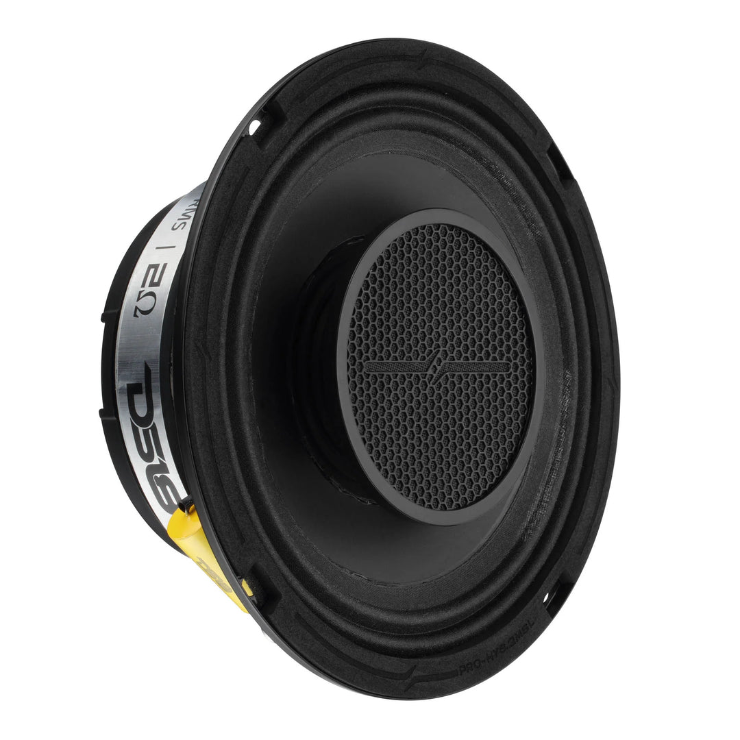 DS18 PRO-HY6.4MSL Altavoz de 2 vías de montaje superficial de 6,5" con bobina móvil de 1,5" y controlador de compresión incorporado - 150 vatios Rms 4 ohmios