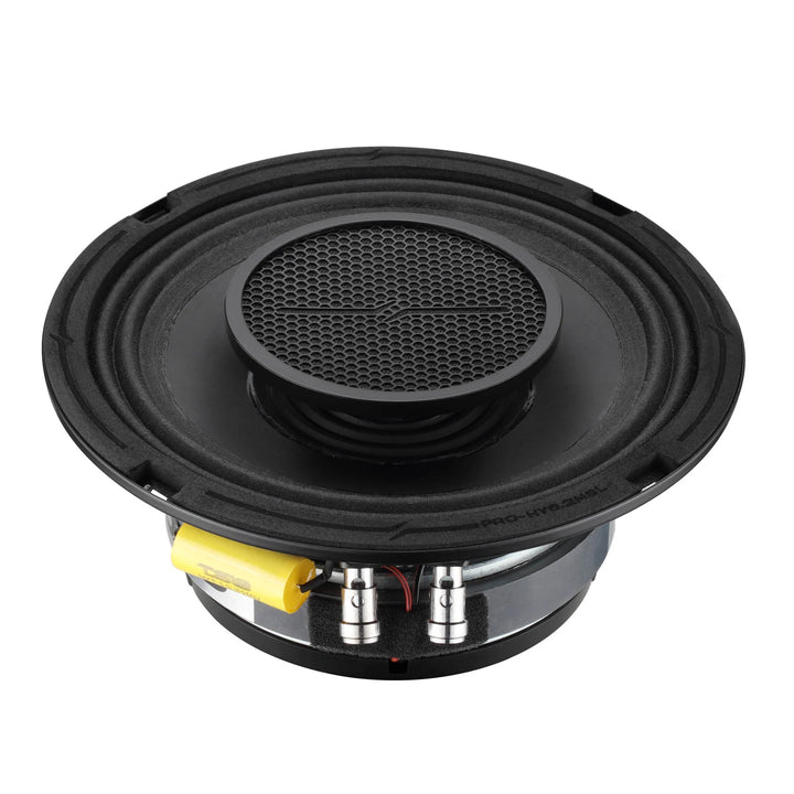 DS18 PRO-HY6.4MSL Altavoz de 2 vías de montaje superficial de 6,5" con bobina móvil de 1,5" y controlador de compresión incorporado - 150 vatios Rms 4 ohmios