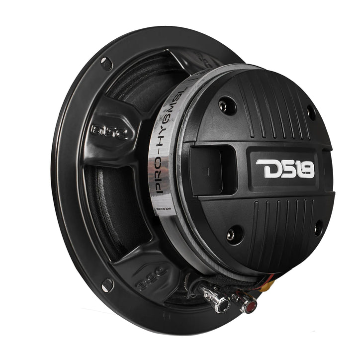 DS18 PRO-HY6MSL 6.5" Shallow Mount 2-Way Loudspeaker with 1.5" Voice Coil and Built-in Compression Driver - 150 Watts Rms 8-ohm