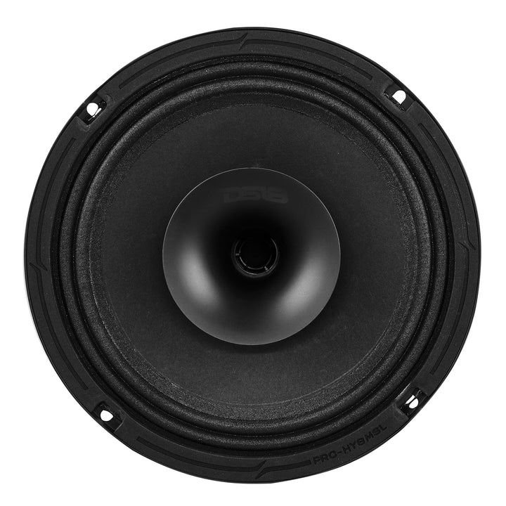 DS18 PRO-HY8MSL 8" Shallow Mount Full-Range Loudspeaker with 1.5" Voice Coil and Built-in Compression Driver - 200 Watts Rms 8-ohm