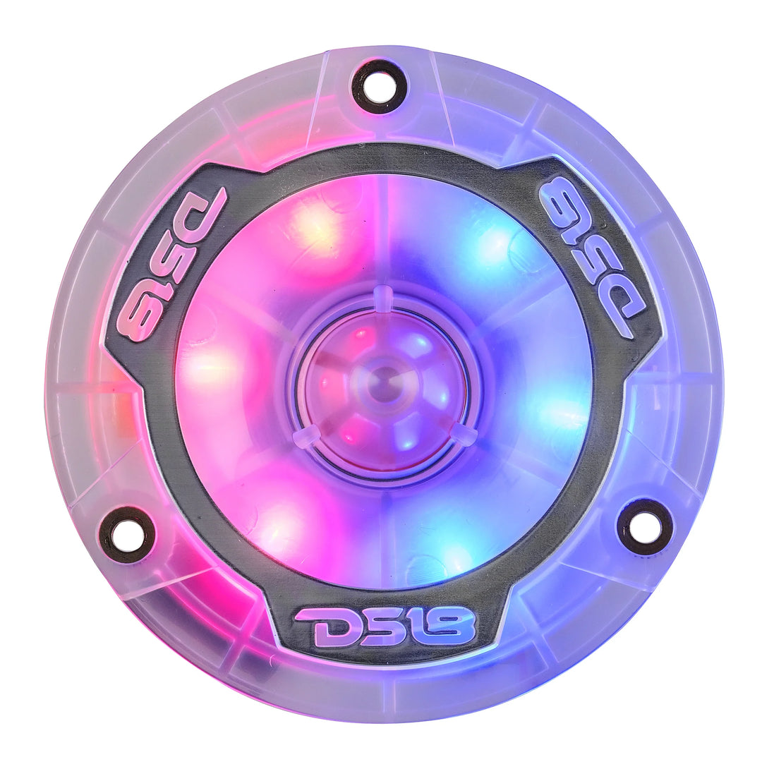 DS18 PRO-TW1LD 3.8" Bullet Super Tweeters with 1" Aluminum Voice Coil and Dynamic LEDs - 120 Watts Rms 4-ohm