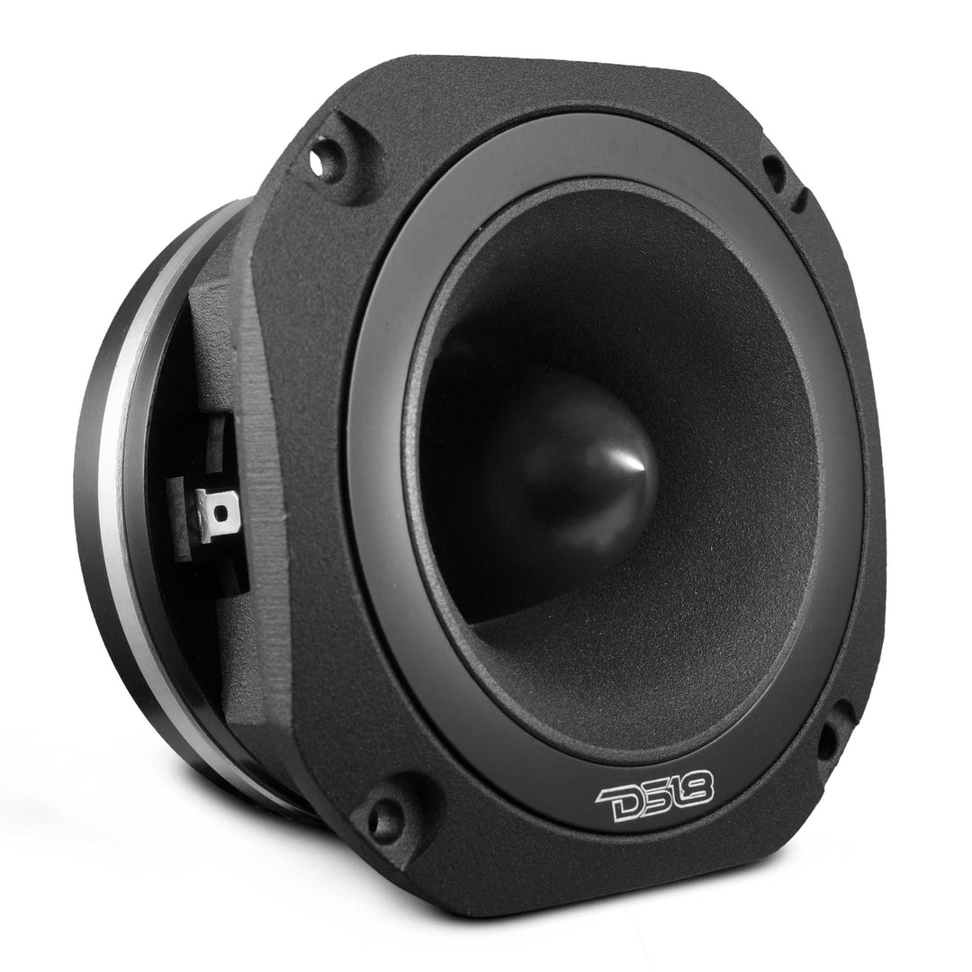 DS18 PRO-TW750C-4 4" Black Bullet Super Tweeter with 1.5" Titanium Voice Coil - 200 Watts Rms 4-ohm